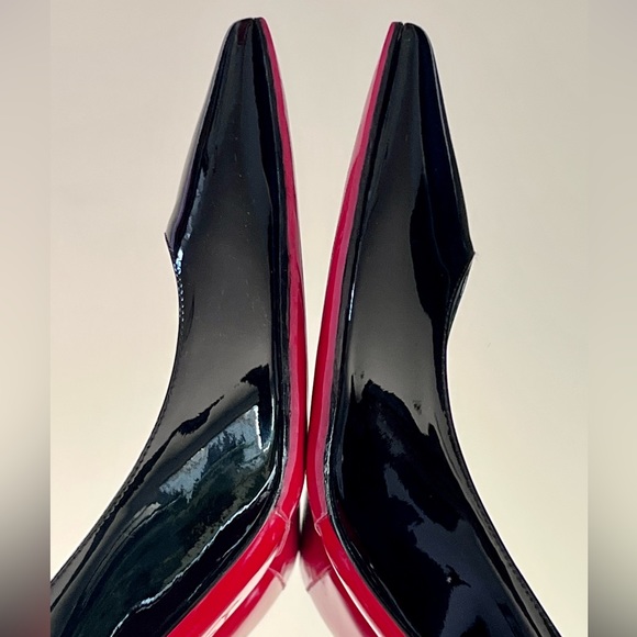 ***SOLD*** Christian Louboutin Décolleté 554 70mm Black Patent Heels, Size 37.5 - Picture 13 of 15